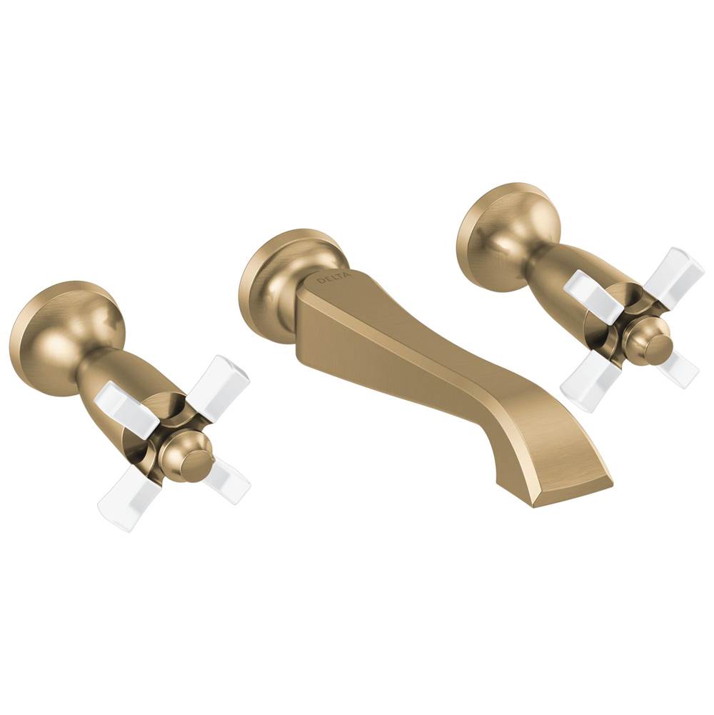 Delta Faucet - DorvalE Two Handle Wall Mount Bathroom Faucet Trim Only