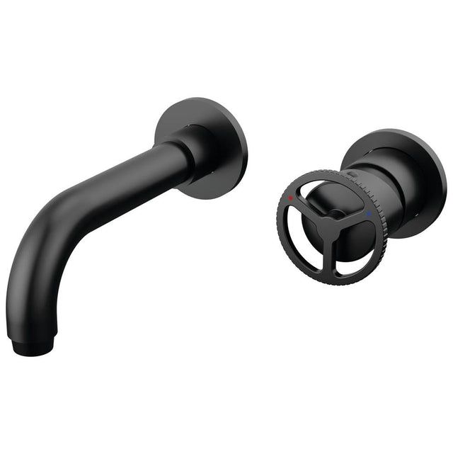 Delta Faucet - Trinsic Single Handle Wall Mount Bathroom Faucet Trim - Matte Black