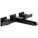 Delta Faucet - Ara Two Handle Wall Mount Channel Bathroom Faucet Trim - Matte Black