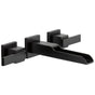 Delta Faucet - Ara Two Handle Wall Mount Channel Bathroom Faucet Trim - Matte Black