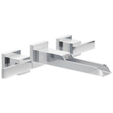 Delta Faucet - Ara Two Handle Wall Mount Channel Bathroom Faucet Trim - Chrome