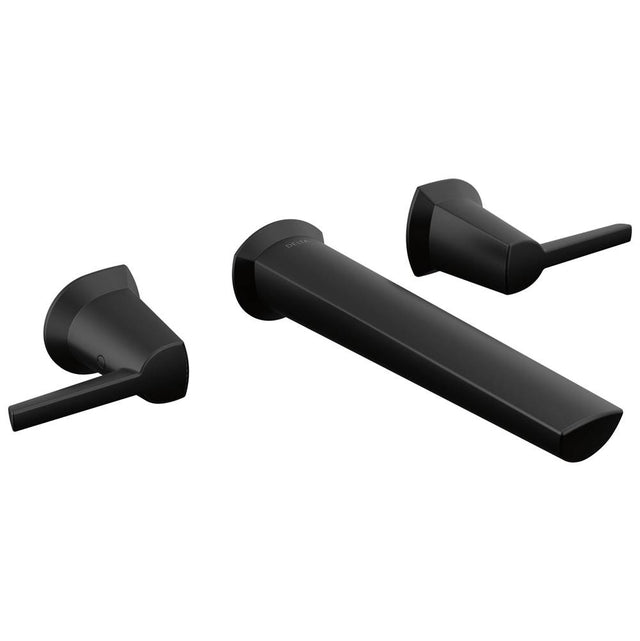 Delta Faucet - GaleonE Two Handle Wall Mount Bathroom Faucet - Matte Black