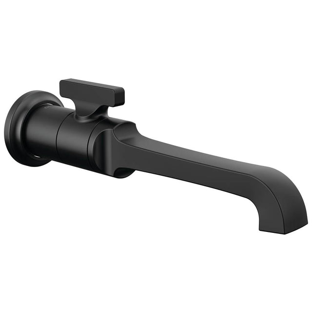 Delta Faucet - TetraE Single Handle Wall Mount Bathroom Faucet Trim - Matte Black