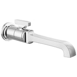 Delta Faucet - TetraE Single Handle Wall Mount Bathroom Faucet Trim - LumicoatÂ® Chrome