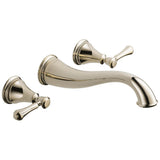 Delta Faucet - CassidyE Two Handle Wall Mount Bathroom Faucet Trim - Polished Nickel