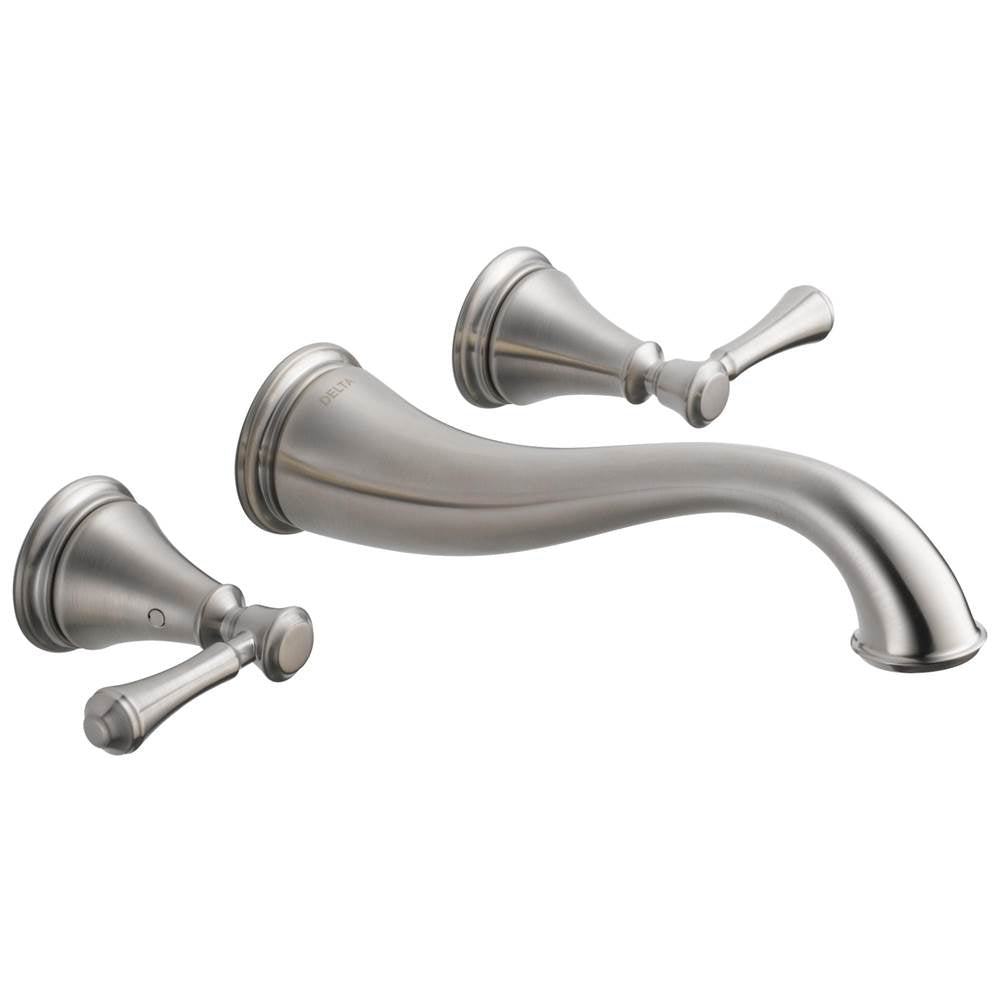 Delta Faucet - CassidyE Two Handle Wall Mount Bathroom Faucet Trim - Stainless