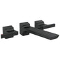 Delta Faucet - PivotalE Two-Handle Wall Mount Bathroom Faucet Trim - Matte Black