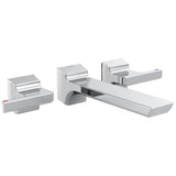 Delta Faucet - PivotalE Two Handle Wall Mount Bathroom Faucet Trim - LumicoatÂ® Chrome