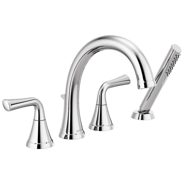 Delta Faucet - KayraE Roman Tub Trim with Hand Shower - Chrome