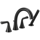 Delta Faucet - KayraE Roman Tub Trim with Hand Shower - Matte Black