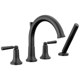 Delta Faucet - SaylorE Roman Tub Trim with Hand Shower - Matte Black