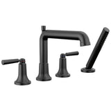 Delta Faucet - SaylorE Roman Tub Trim with Hand Shower - Matte Black