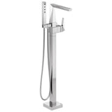 Delta Faucet - TrillianE Single Handle Floor Mount Tub Filler Trim - LumicoatÂ® Chrome