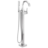 Delta Faucet - TrillianE Single Handle Floor Mount Tub Filler Trim - LumicoatÂ® Chrome
