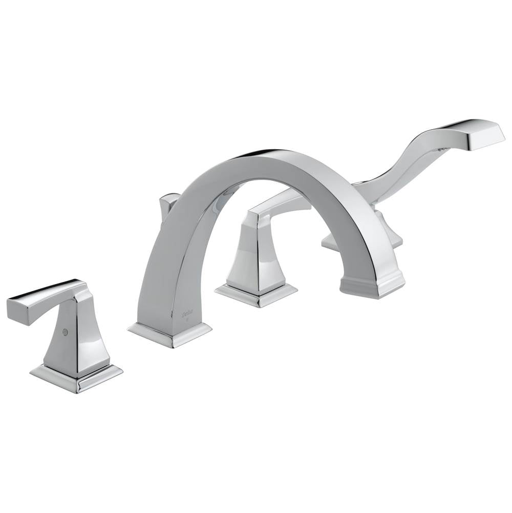Delta Faucet - DrydenE Roman Tub with Hand Shower Trim - Chrome