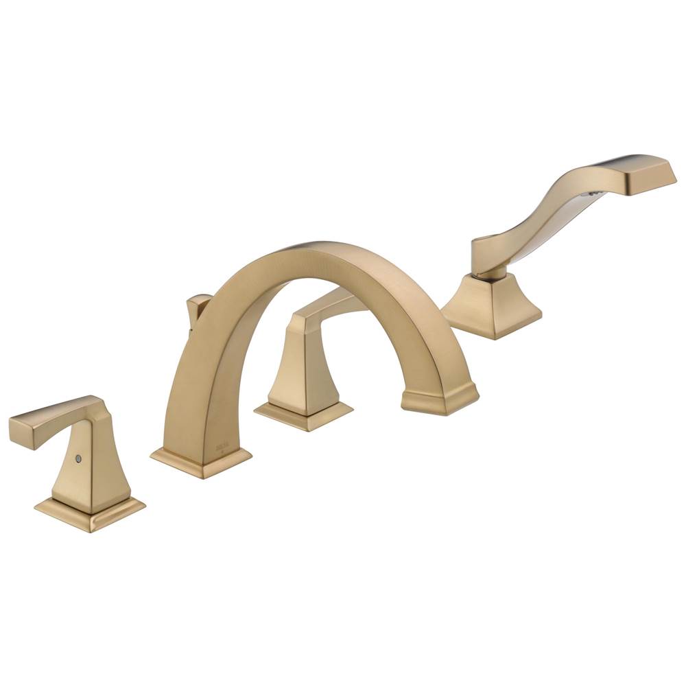 Delta Faucet - DrydenE Roman Tub with Hand Shower Trim - Champagne Bronze