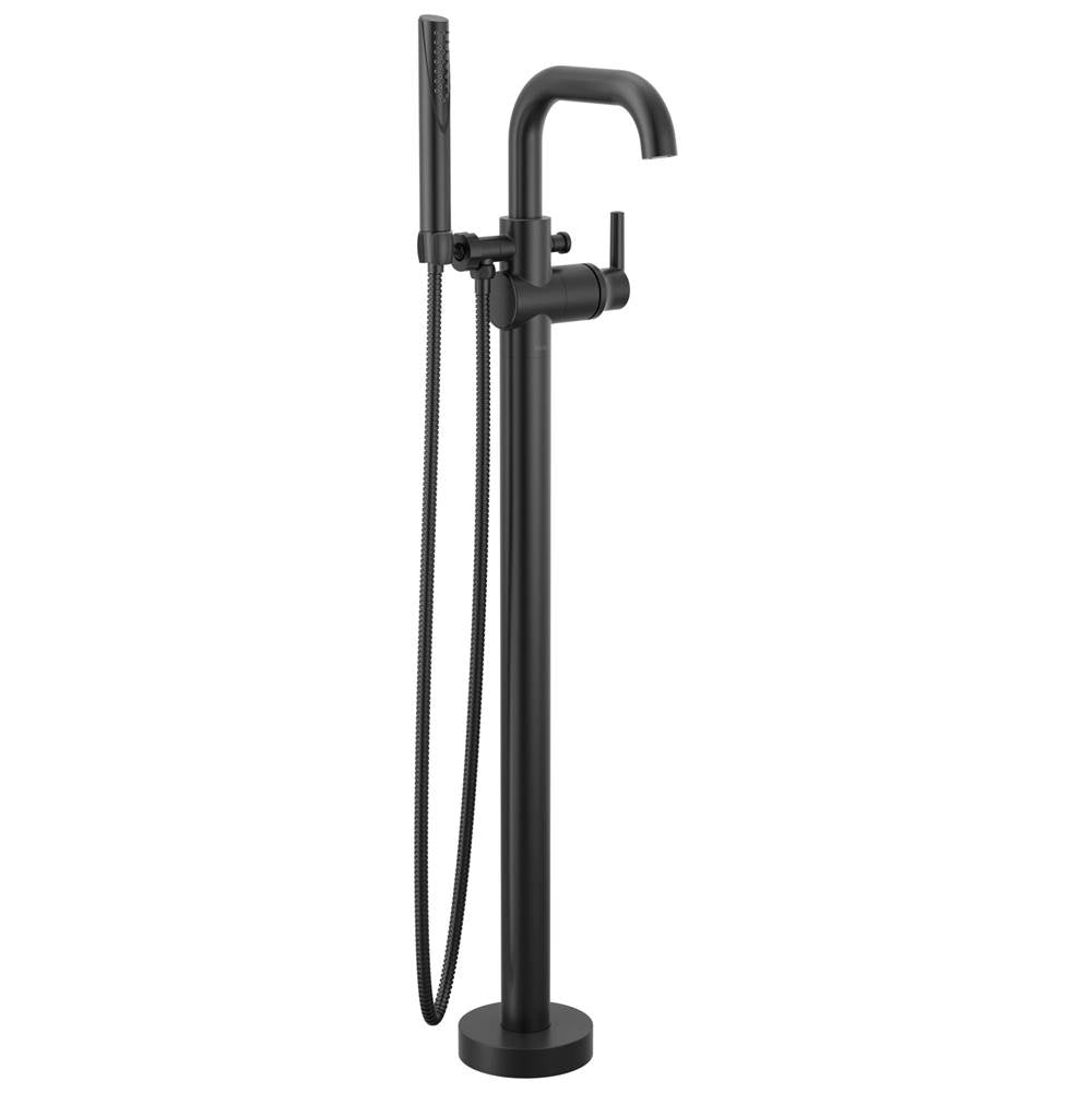 Delta Faucet - Trinsic Floor Mount Tub Filler - Matte Black