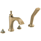 Delta Faucet - DorvalE Roman Tub with Hand Shower Trim - Less Handles - Champagne Bronze