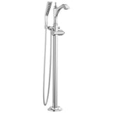 Delta Faucet - DorvalE Single Handle Floor Mount Tub Filler Trim - Less Handle - Chrome