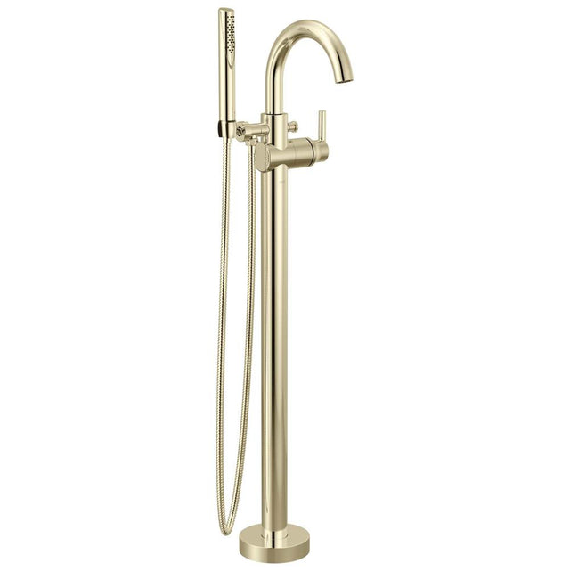 Delta Faucet - Trinsic Floor Mount Tub Filler Trim - Polished Nickel