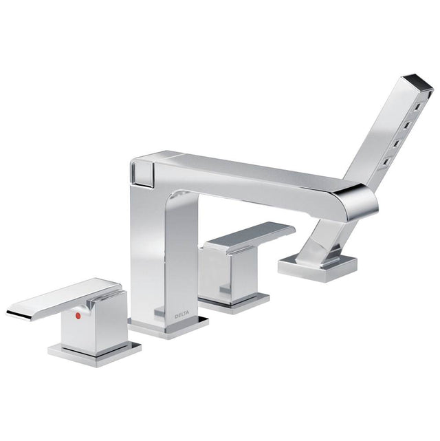 Delta Faucet - Ara Roman Tub with Hand Shower Trim - Chrome