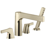 Delta Faucet - Zura Roman Tub with Hand Shower Trim - Polished Nickel