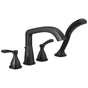 Delta Faucet - Stryke Four Hole Roman Tub Trim - Matte Black