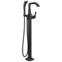 Delta Faucet - Stryke Single Handle Floor Mount Tub Filler Trim - Matte Black