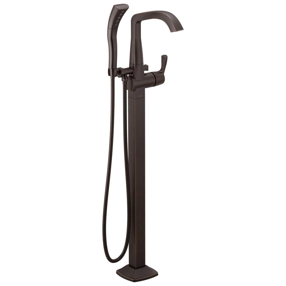 Delta Faucet - Stryke Single Handle Floor Mount Tub Filler Trim - Venetian Bronze