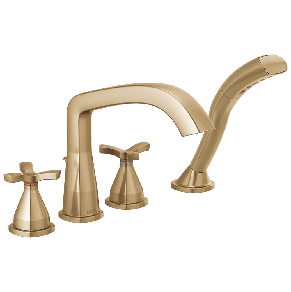 Delta Faucet - Stryke Roman Tub Trim with Hand Shower - Lumicoat Champagne Bronze