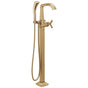 Delta Faucet - Stryke Floor Mount Tub Filler Trim - Lumicoat Champagne Bronze