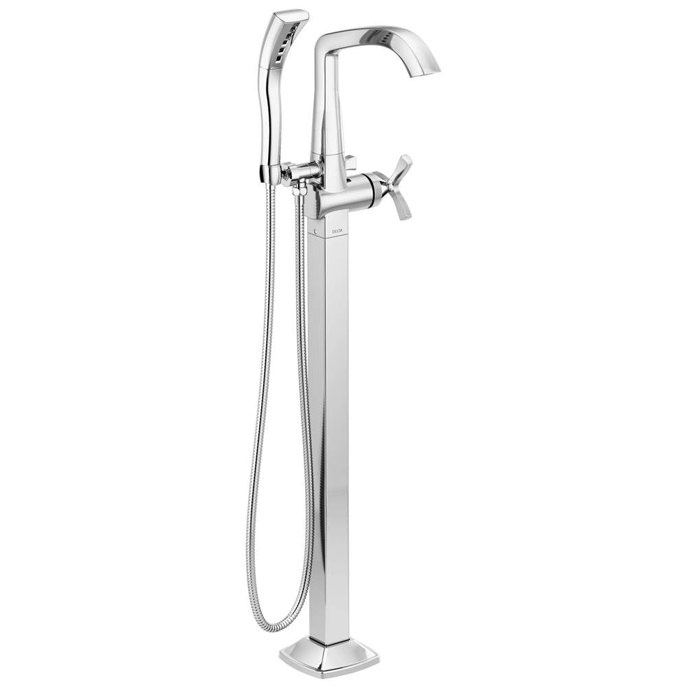 Delta Faucet - Stryke Floor Mount Tub Filler Trim - Lumicoat Chrome