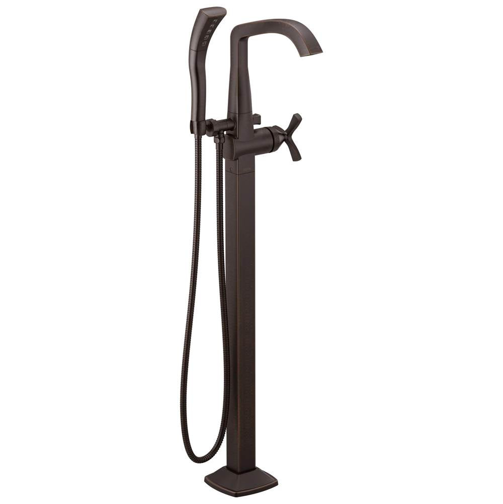 Delta Faucet - Stryke Single Handle Floor Mount Tub Filler Trim - Venetian Bronze