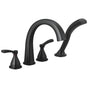 Delta Faucet - Stryke Four Hole Roman Tub Trim - Matte Black
