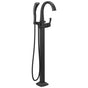 Delta Faucet - Stryke Single Handle Floor Mount Tub Filler Trim - Matte Black