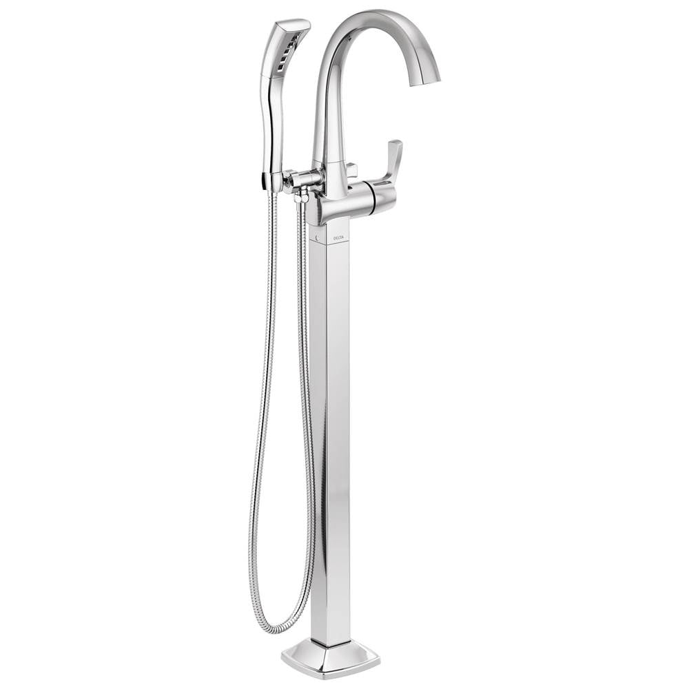 Delta Faucet - Stryke Floor Mount Tub Filler Trim - Lumicoat Chrome
