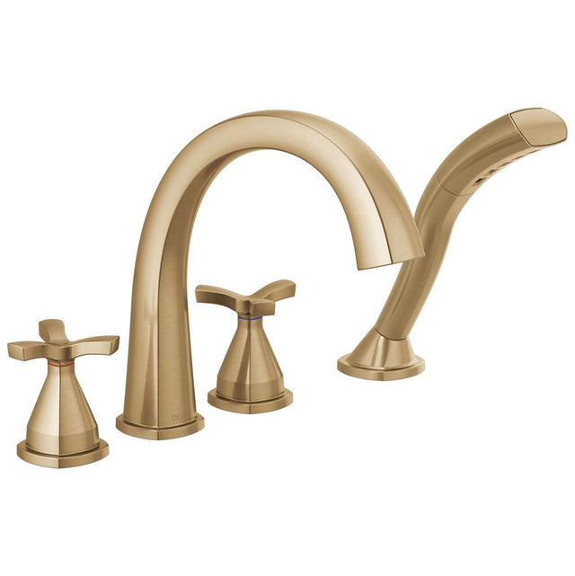 Delta Faucet - Stryke Roman Tub Trim with Hand Shower - Lumicoat Champagne Bronze