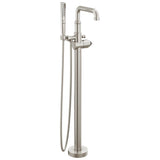 Delta Faucet - BroderickE Floor Mount Tub Filler Trim- Less Handle - LumicoatÂ® Stainless