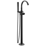 Delta Faucet - TetraE Floor Mount Tub Filler Trim - Matte Black