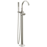 Delta Faucet - TetraE Floor Mount Tub Filler Trim - LumicoatÂ® Stainless