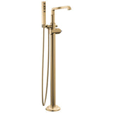 Delta Faucet - TetraE Floor Mount Tub Filler Trim - LumicoatÂ® Champagne Bronze