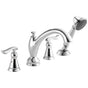 Delta Faucet - LindenE Roman Tub with Hand Shower Trim - Chrome