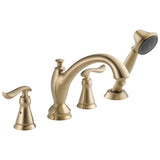 Delta Faucet - LindenE Roman Tub with Hand Shower Trim - Champagne Bronze