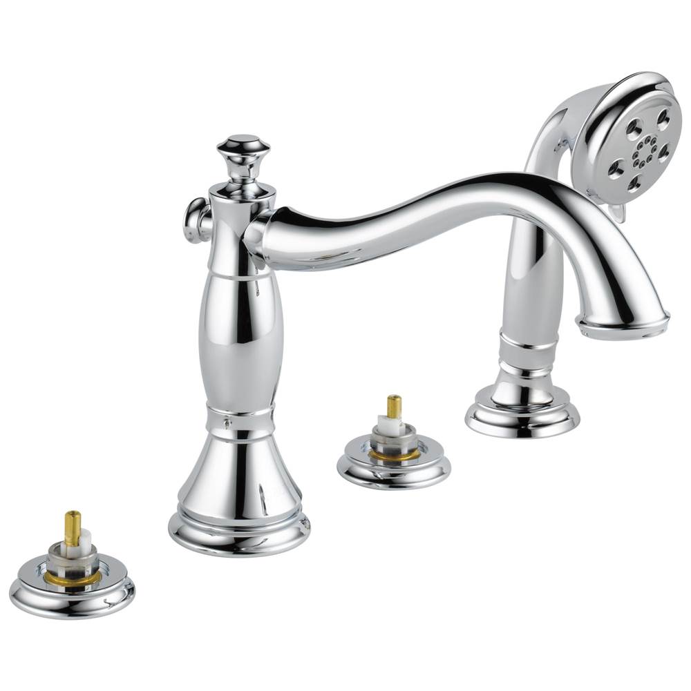 Delta Faucet - CassidyE Roman Tub with Hand Shower Trim - Less Handles - Chrome