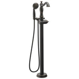 Delta Faucet - CassidyE Single Handle Floor Mount Tub Filler Trim with Hand Shower - Less Handle - Venetian Bronze