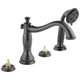 Delta Faucet - CassidyE Roman Tub with Hand Shower Trim - Less Handles - Venetian Bronze