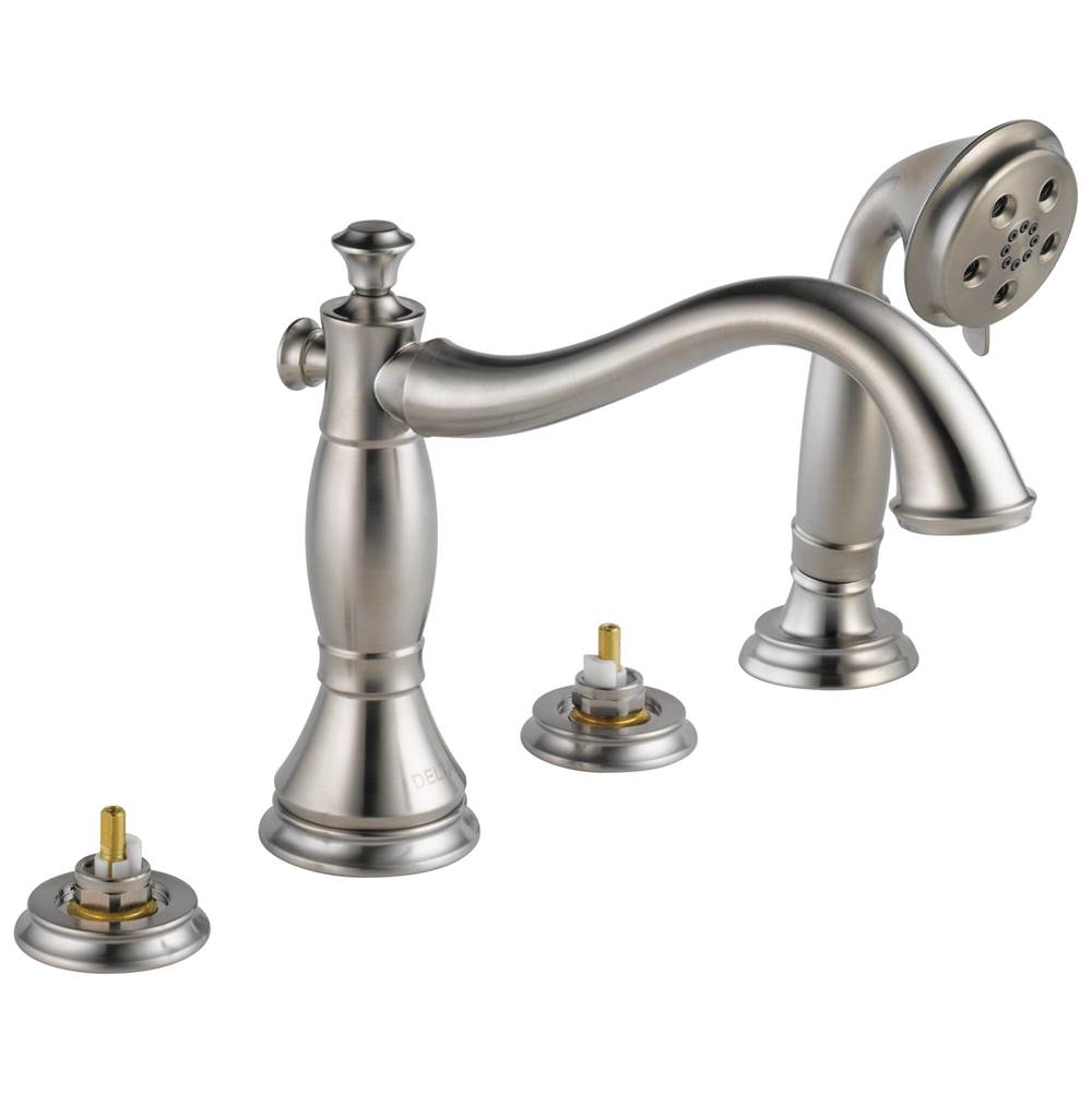 Delta Faucet - CassidyE Roman Tub with Hand Shower Trim - Less Handles - Stainless