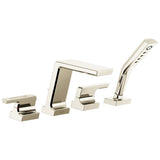 Delta Faucet - PivotalE Roman Tub with Hand Shower Trim - LumicoatÂ® Polished Nickel