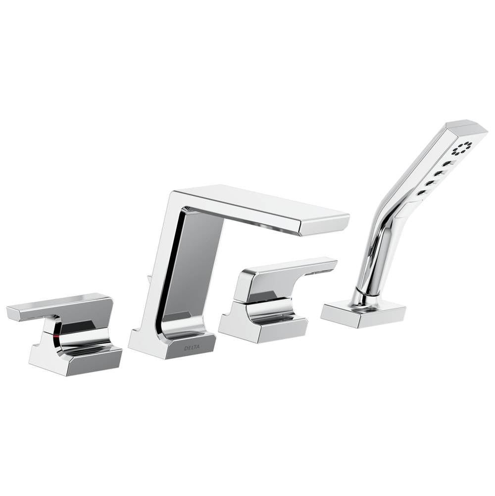 Delta Faucet - PivotalE Roman Tub with Hand Shower Trim - LumicoatÂ® Chrome