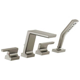 Delta Faucet - PivotalE Roman Tub with Hand Shower Trim - LumicoatÂ® Stainless
